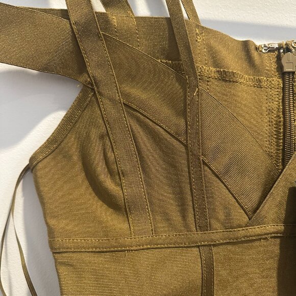 NEW Lansa Bandage Dress - Olive green - Picture 5 of 6